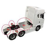 Metall-Unterfahrschutz-Set für 1/14 Tamiya Scania 770s 56368 Rc Traktor