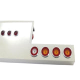 Aluminum Alloy Taillight for 1/14 Tamiya 56344 56301 King Hauler Rc Trailer