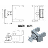 Metal Reality Universal-Traktorkupplung mit Servo-Kit für Tamiya 1/14 Rc Scania 770s 56368