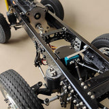 Front Lift Axle Airbag Suspension with Power Steering for 1/14 Tamiya RC Truck  Scania R620 770S