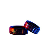 Sandalwood Inlaid Chip Tritium Trachea Ring Self-luminous for 25 Years