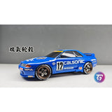 TG Racing TE37 Aluminium 20mm wheels with tires for 1/24 rc drift car 2Pcs