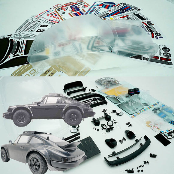 Dakar WRC9 933 Transparent Body Shell for 1/10 RC Rally Car Wheelbase 245mm