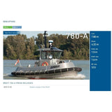 1/18 Mini Bratt Tugboat Rc Boat Kit