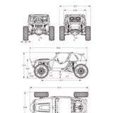 CROSSRC 1/7 UT4 Pro Rc 4wd Buggy Kit RTR