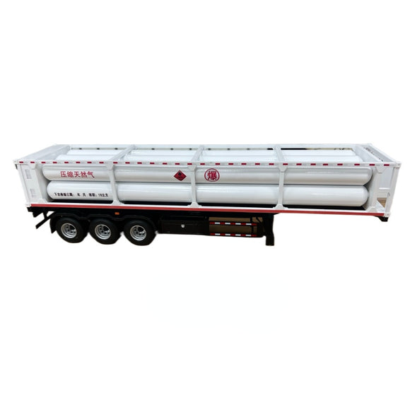 1/24 CNG Gas Transporter Skeleton Trailer Alloy Model