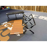 3D Printed 1/10 Miniature Plastic Model Outdoor Camping Table and Chairs Set for Rc Car