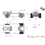 LESU 4X4 Airbag Suspension Metal Chassis for 1/14 Tamiya Rc Scania R470 R620 770s