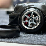 2PSC POM Print 20mm22mm Hellaflush Tires for 1/24 Rc Drift Car