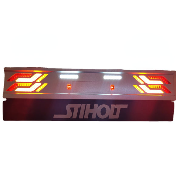 DC5V LED Metal Tail Light for 1/14 Tamiya RC Trailer Tipper Scania R620 770S MAN TGX  Actros 3363 Volvo