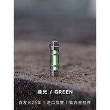 Titanium Tritium Keychain Self-Illuminating 25year