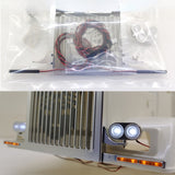 Aluminum Alloy Air Intake Cover with LED for 1/14 RC Tamiya King Hauler Truck Tractor 56344 56301