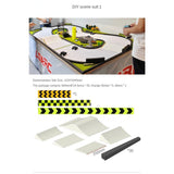 1/58 1/76 Remote Control Car Track Scene Layout Props