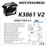 KEY FULCRUM Brushless Digital Servo K3365 K3861 K5352 K7351 K7361 K7363 K7365 K7863 for RC On-road Off Car