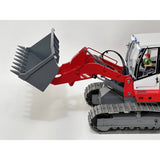 JZ636 RC 1/12 Hydraulic Metal Crawler Loader Wheel Reduction Gearbox with Light and Sound System RTR