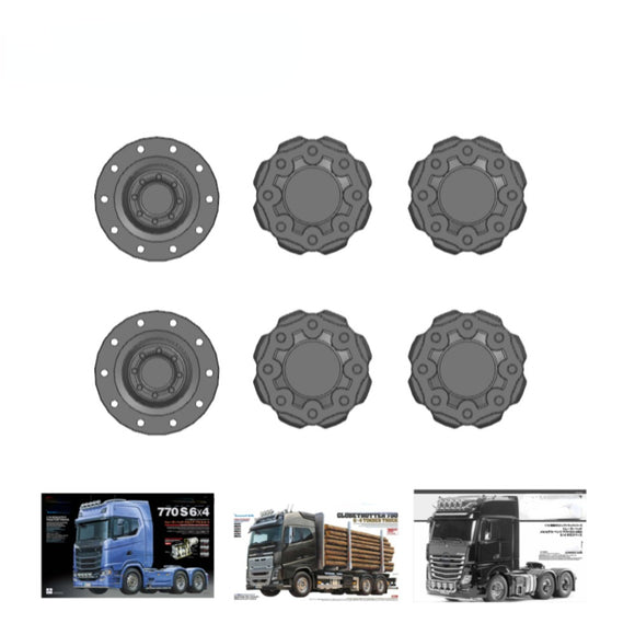 1/14 Tamiya Rc Traktor Kunststoff Achse dekorative Abdeckung