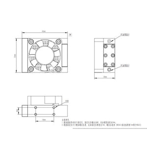 CUT SRQ05 RC Engineering Vehicle Hydraulic Micro Radiator