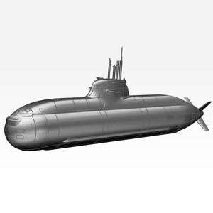 U-Boot 1/72 75cm RC U-Boat Sla Harz Montage Kit