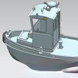 Beaver Small Tugboat Ship Model Diy Pnp Kit