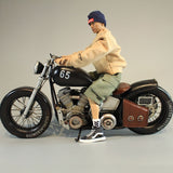 1/6 Retro-Simulationsmotorrad-Druckgussmodell 