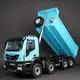 1/14 8x4 IVECO Rc Muldenkipper Blaue Farbe Rtr 