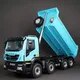 Peinture bleue de camion à benne basculante de 1/14 8x4 IVECO Rc