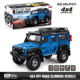 HG P411  1/10  4x4 Rc Off-road Climbing Racing Vehicle RTR