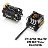 HOBBYWING XERUN XD10 PRO 100A ESC D10 10.5T 13.5T Motors Sensored Brushless Combo for 1/10 RC Drift Car
