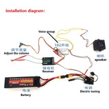 JDM-182 Sound Group System for 1/12 1/14 Rc Hydraulic Excavator