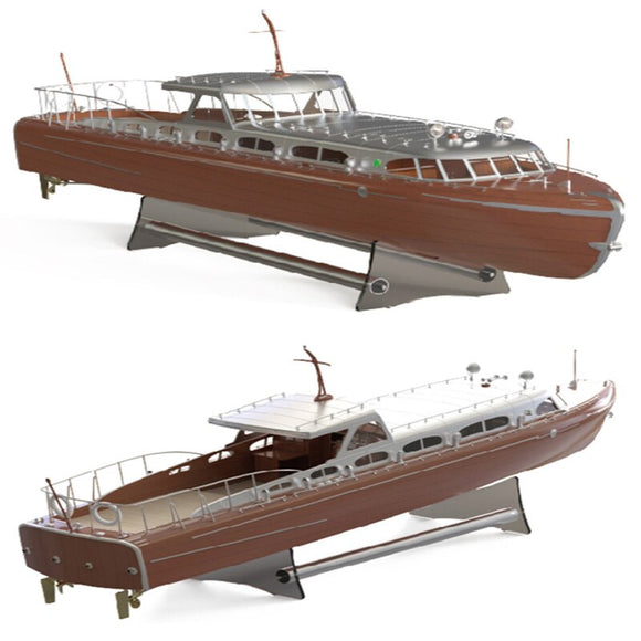 Retro Classic 1/18 Thunderbird Yacht-Bootsmodellbausatz, manuelle Montage 