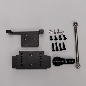 Metal Head Beam Servo Bracket Steering Rod kit for 1/14 Tamiya RC Truck Trailer