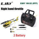 ESKY 150EC RC Helicopter MINI Scale with 6 DOF FXZ Flight Controller Altitude Hold Flybarless  RTF