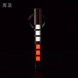 Two-color titanium alloy tritium trachea self-luminous keychain