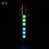 Two-color titanium alloy tritium trachea self-luminous keychain