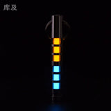 Two-color titanium alloy tritium trachea self-luminous keychain