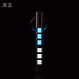 Two-color titanium alloy tritium trachea self-luminous keychain