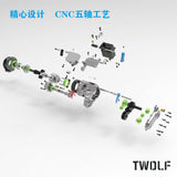 TWOLF M715 Rc Car High Torque Micro Transfer Case