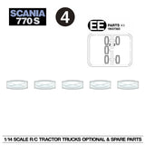 1/14 TAMIYA 770S Scania 56368 56371 Rc Tractor Transparent Plastic Lamp Housing