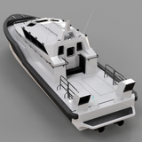 3D Print 1/18 Rc PATROL JETBOAT KIT 85cm