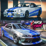 1/10 Remote Control Drift Car FAST FURGTR R34 Paint Transfer Sticker