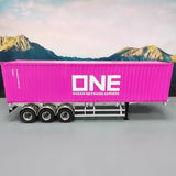 1/14 All Metal 3axle 40FT Container Trailer with Painting Assembly