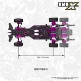 BMRacing BMRX EVO 1/24 RWD RC Drift-Autorahmen