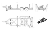 3D Print 1/10 Trailer Kit for Rc Boat JET THE RIPPER 100cm Length