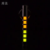 Two-color titanium alloy tritium trachea self-luminous keychain