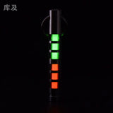 Two-color titanium alloy tritium trachea self-luminous keychain