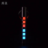 Two-color titanium alloy tritium trachea self-luminous keychain