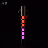 Two-color titanium alloy tritium trachea self-luminous keychain