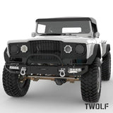 TWOLF M715 Rc Car CNC Metal Carbon Fiber Textured Front Face Upgrade