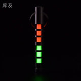 Two-color titanium alloy tritium trachea self-luminous keychain