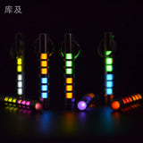 Two-color titanium alloy tritium trachea self-luminous keychain